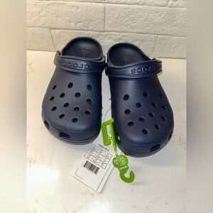 Crocs Unisex Navy Classic Clog Authentic Shoe Style 10001 Men 6 Women 8 NWT